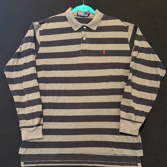 Polo Ralph Lauren Other - Ralph Lauren Polo Sport‎ 90s Long Sleeve Rugby Stripe Red Pony Mens XL